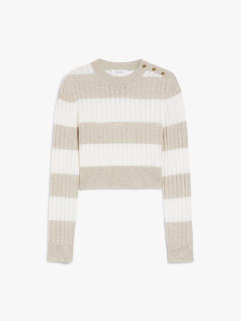 Max Mara ALFEO Wool and cashmere cropped jumper