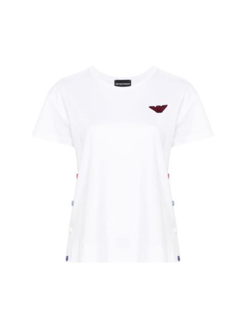 EMPORIO ARMANI logo-patch T-shirt