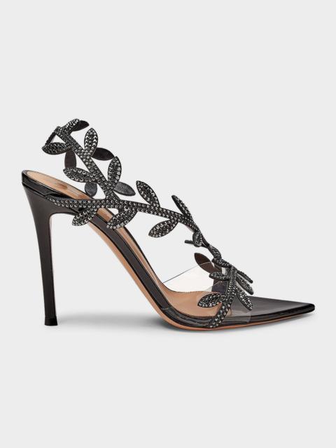 Gianvito Rossi 105mm Flavia Leather Wrap Sandals