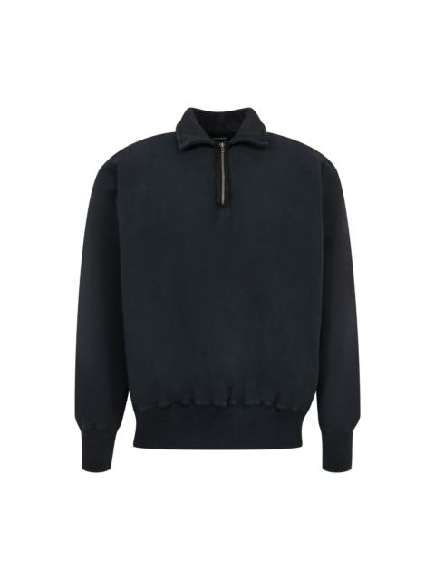 A.PRESSE Vintage Half-Zip Sweatshirt