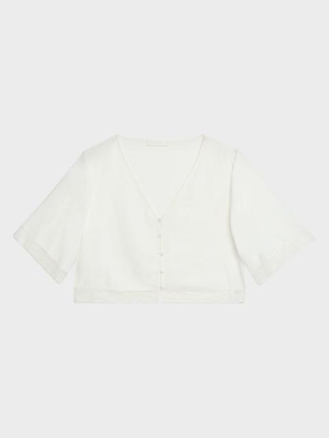 SABLYN Simone Lace Button-Front Shirt