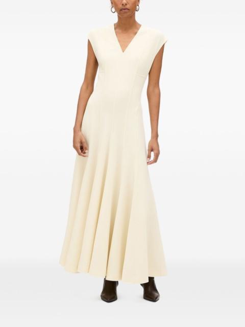 Another Tomorrow double-face cutout dress