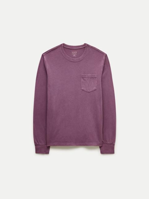 J.CREW Long-sleeve vintage-wash cotton pocket T-shirt