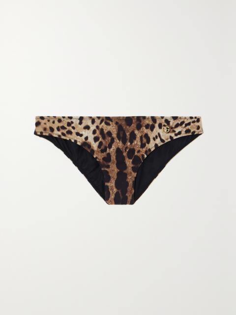 Dolce & Gabbana Leopard-print Bikini Briefs