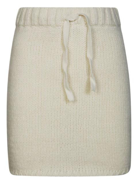 FIORUCCI drawstring pocket knitted skirt