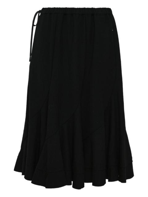 Yohji Yamamoto drawstring ruffled skirt