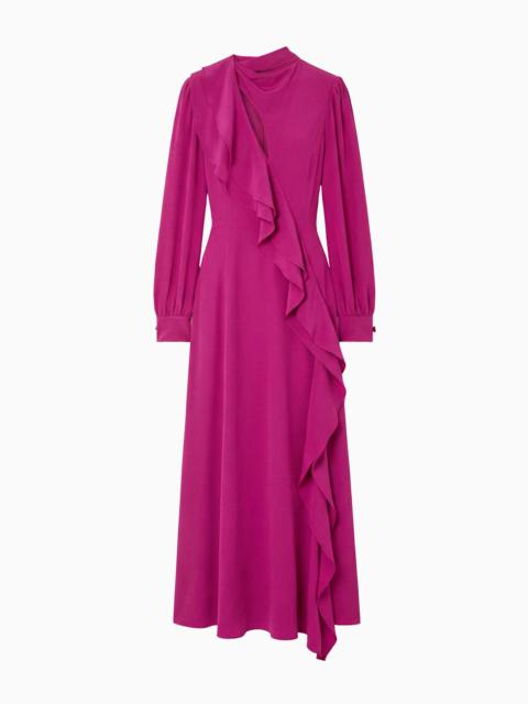 ULLA JOHNSON Sabrina Long Sleeve Silk Dress