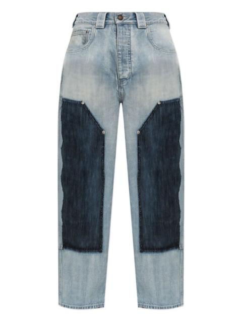 BALENCIAGA patchwork panel jeans