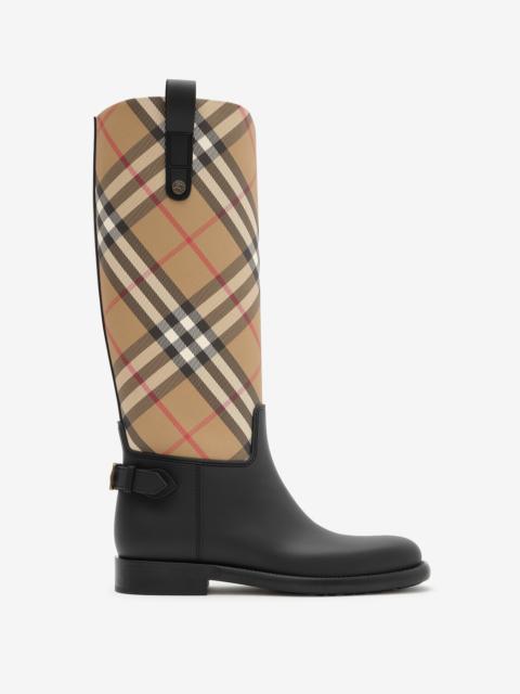 Burberry Check Cavalier Outdoor Boots
