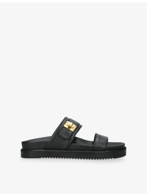 STEVE MADDEN Take Two Leather Sandals