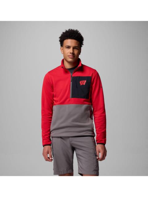 Columbia Men's Collegiate Columbia Hike Half Zip Jacket - Wisconsin