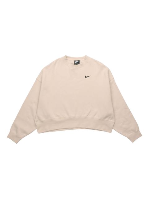 Nike (WMNS) Nike Sportswear Essential Fleece Crew 'Beige' CK0168-140