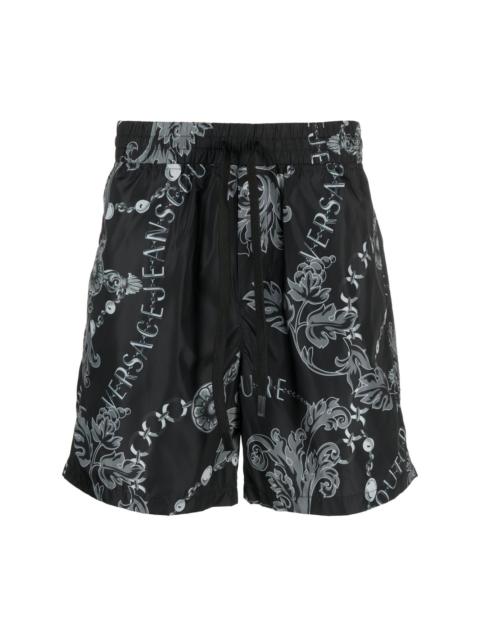 VERSACE JEANS COUTURE Chain Couture drawstring shorts