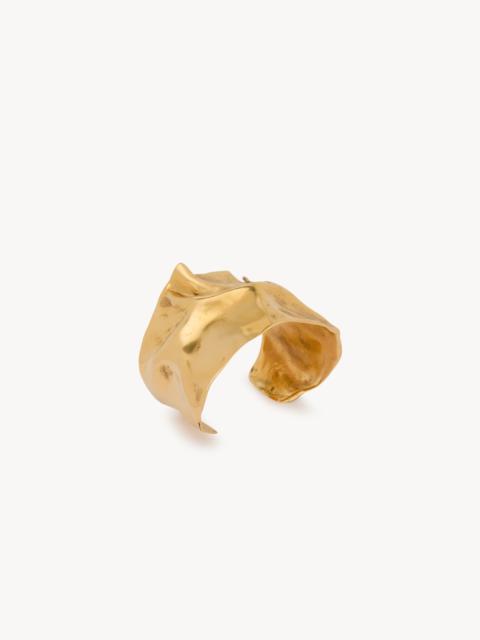 SAINT LAURENT WATERLILY CUFF IN METAL
