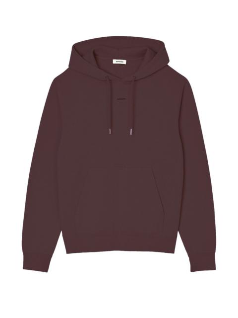 Sandro Organic cotton embroidered hoodie