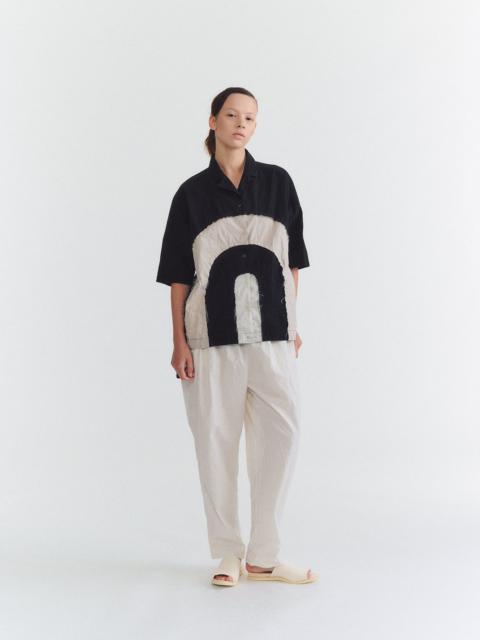 CASEY/CASEY ARCH SHIRT - MIXED FARBICS - BLACK