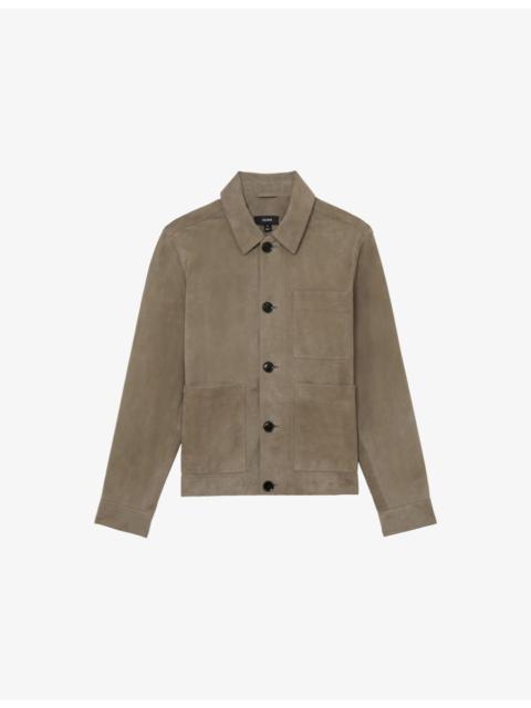 REISS Danny Suede Worker Jacket
