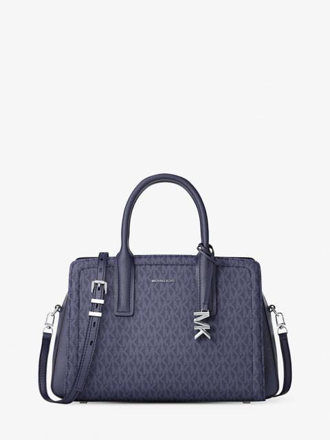 MICHAEL KORS Laila Medium Signature Logo Satchel
