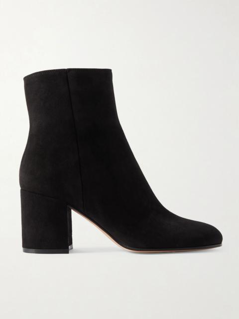 Gianvito Rossi Joelle 70 suede ankle boots Black