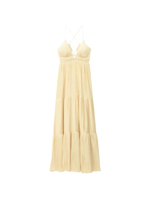 ba&sh Wasta pleated tiered-design dress