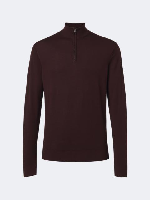 Sunspel Wool half-zip sweater