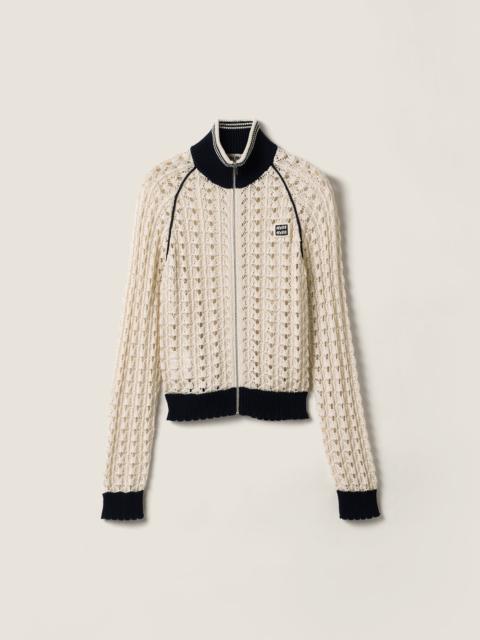 Miu Miu Cotton zipper cardigan