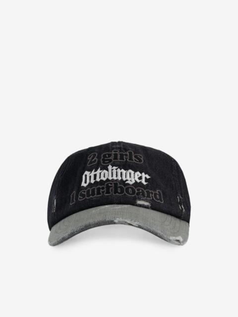OTTOLINGER distressed slogan-print baseball cap