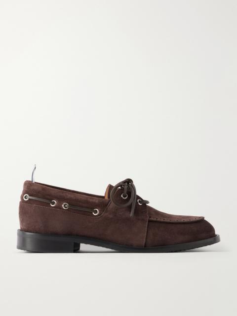 Thom Browne Suede Boat Shoes
