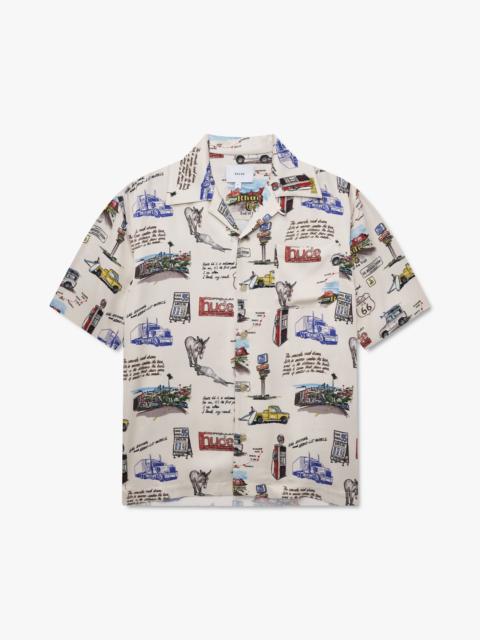 Rhude HIGHWAY ONE BUTTON-UP SHIRT