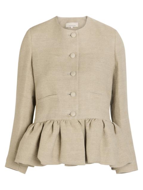 LIBEROWE Liberowe Peplum-hem Linen Jacket