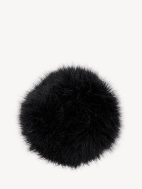 BALENCIAGA Women's Holli Animal-free Fur Scrunchie in Black