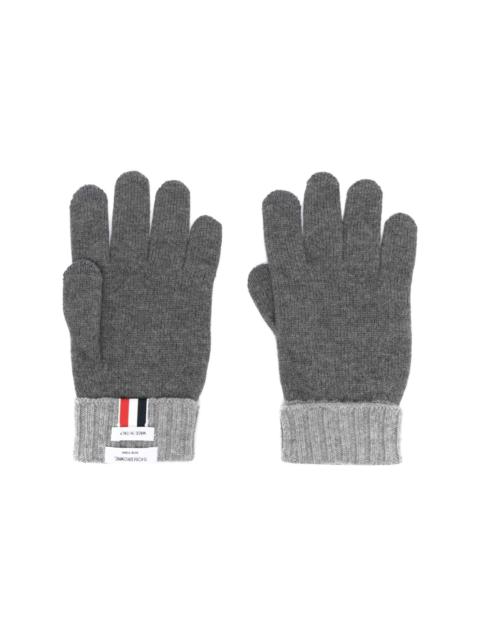 RWB-stripe wool gloves