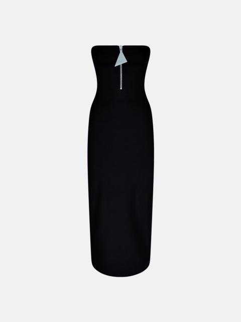 THE ATTICO BLACK MIDI DRESS