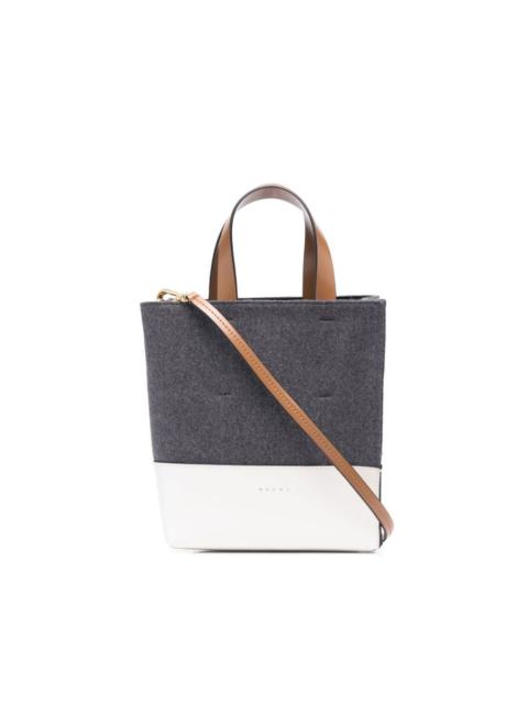 Marni colourblock tote bag