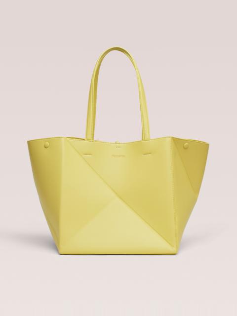 Nanushka THE ORIGAMI TOTE - Alt-nappa tote - Yellow