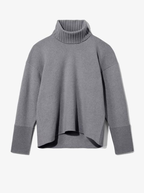 Proenza Schouler Doubleface Eco Cashmere Oversized Turtleneck Sweater