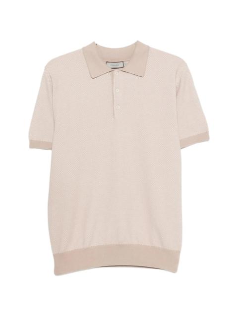 Canali Canali Textured Polo Shirt