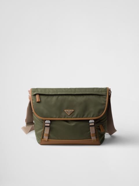 Prada Re-Nylon and leather shoulder bag
