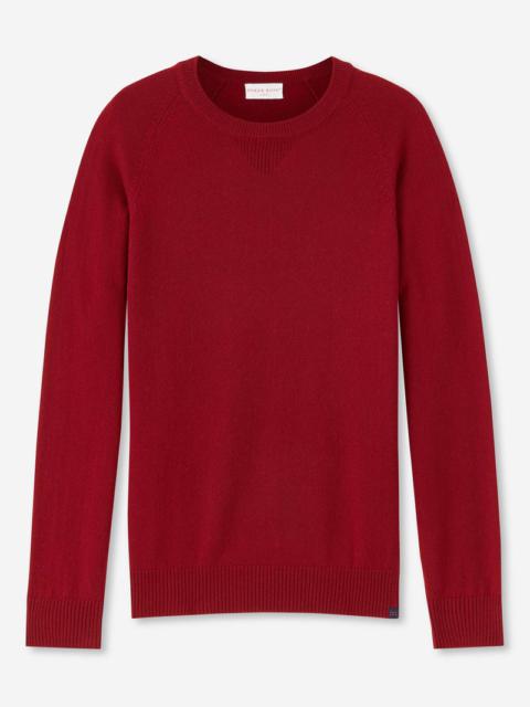 Derek Rose Men's Sweater Finley Cashmere Ruby