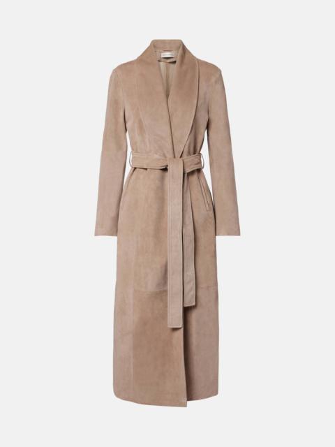 NOUR HAMMOUR Gallery suede coat