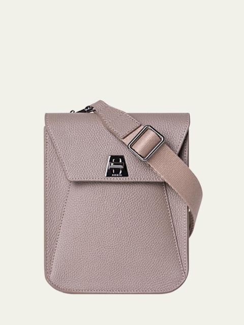 AKRIS Anouk Mini Flap Leather Messenger Bag