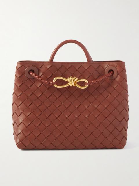 Bottega Veneta Andiamo Small Intrecciato Leather Tote
