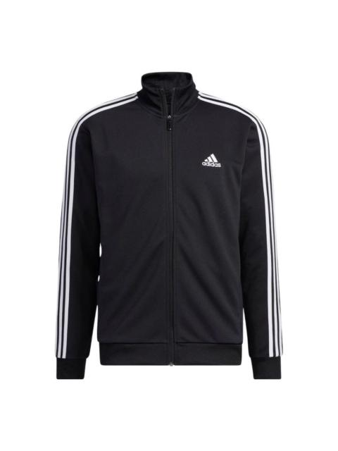adidas 3-stripes Doubleknit Tracksuit 'Black' IA9378
