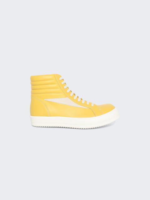 Scarpe In Pelle High Top Vintage Sneakers Lemon And Milk