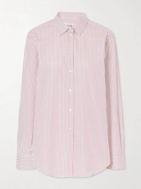 RÓHE Boss Striped Cotton-poplin Shirt