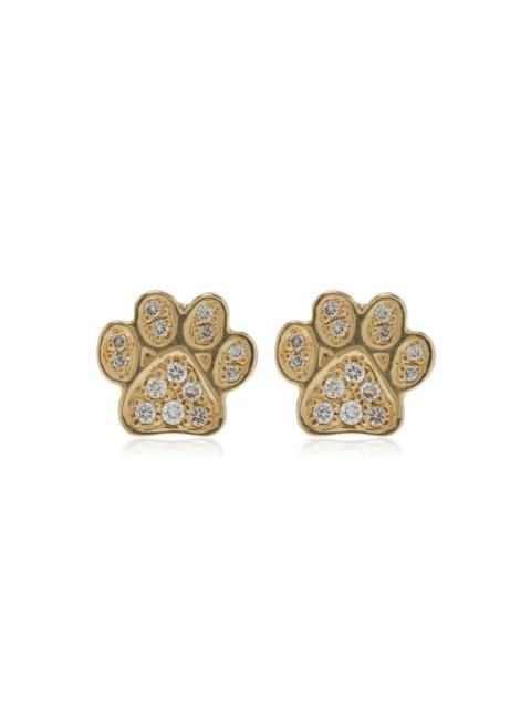 SYDNEY EVAN 14k Yellow Gold Diamond Earrings gold