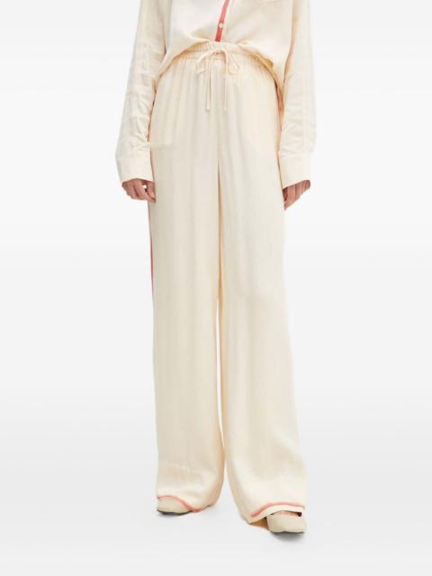 STINE GOYA stripe-detail drawstring track pants