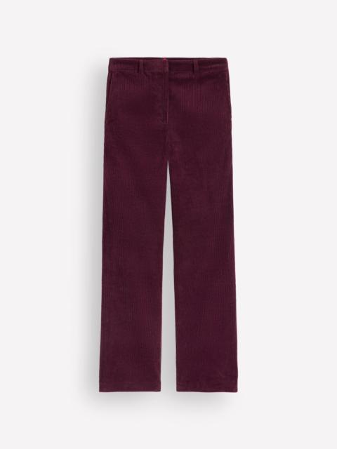 BODEN Fitzrovia Cord Column Pants-Dark Cherry