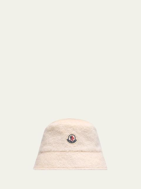 Moncler Wool Logo Bucket Hat