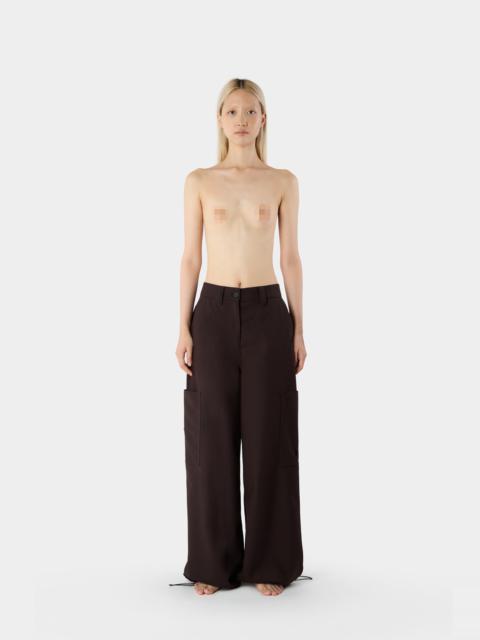 SUNNEI FIT LOOSE PANTS / brown